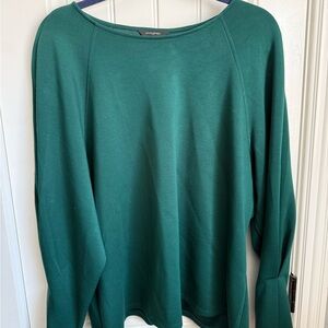 Banana Republic Women's Forest Green Long Sleeve Top
